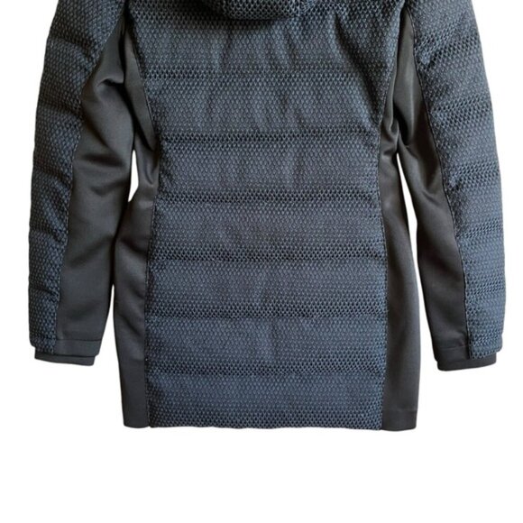 Zac Posen Fiona Puffer Jacket XS Blue Black Feather Down - Picture 9 of 16